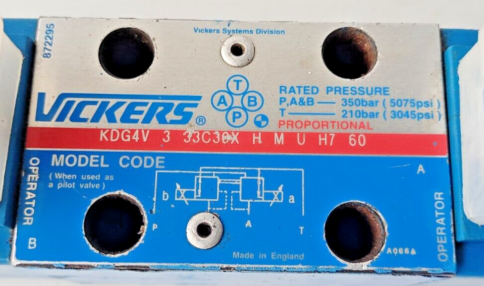 Eaton Vickers KDG4V 3 33C30X H M U H7 60 Hydraulic Proportional valve
