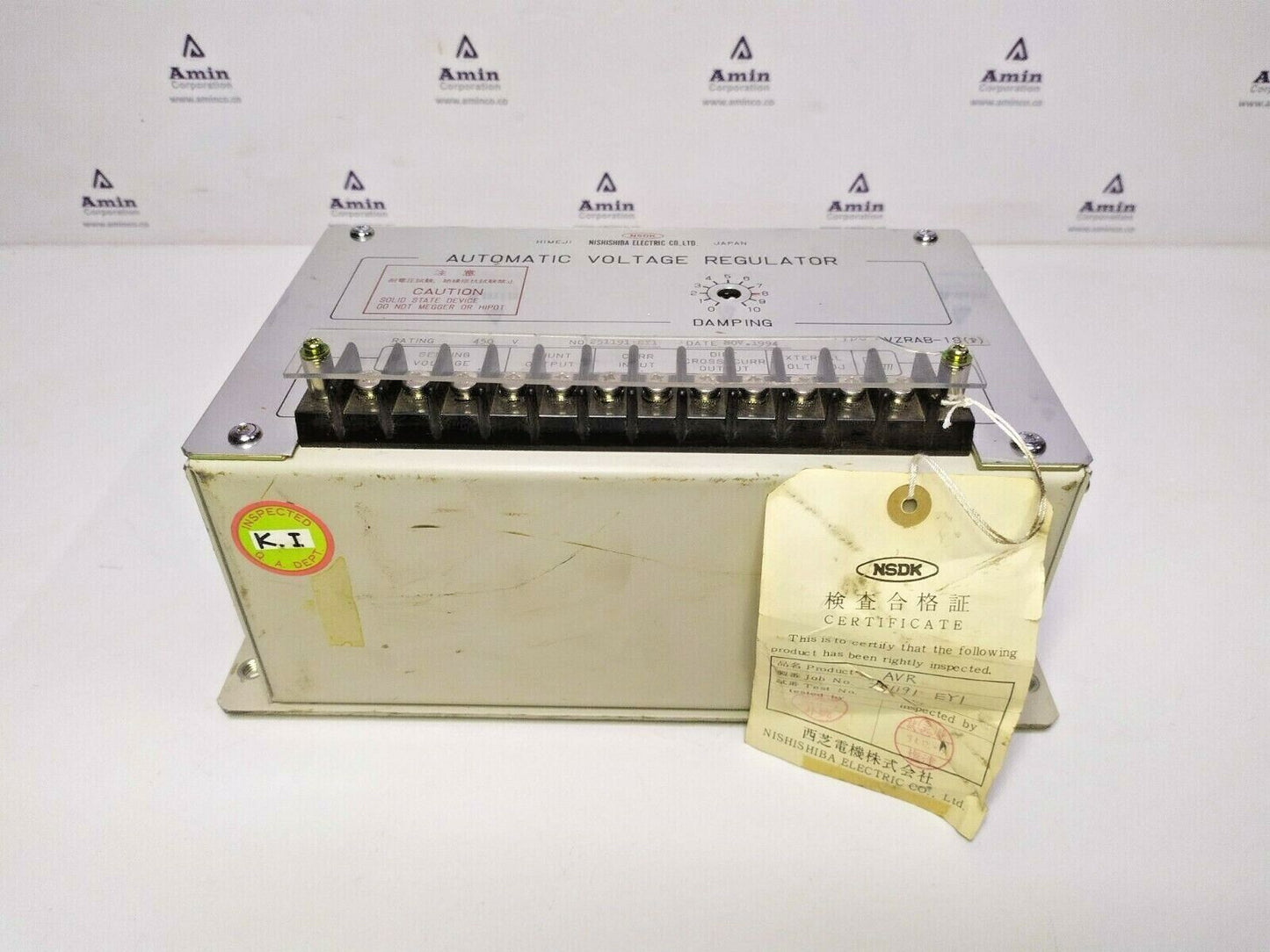 Nishishiba VZRAB-1S(P) Automatic Voltage Regulator AVR - NEW Free Fast shipping