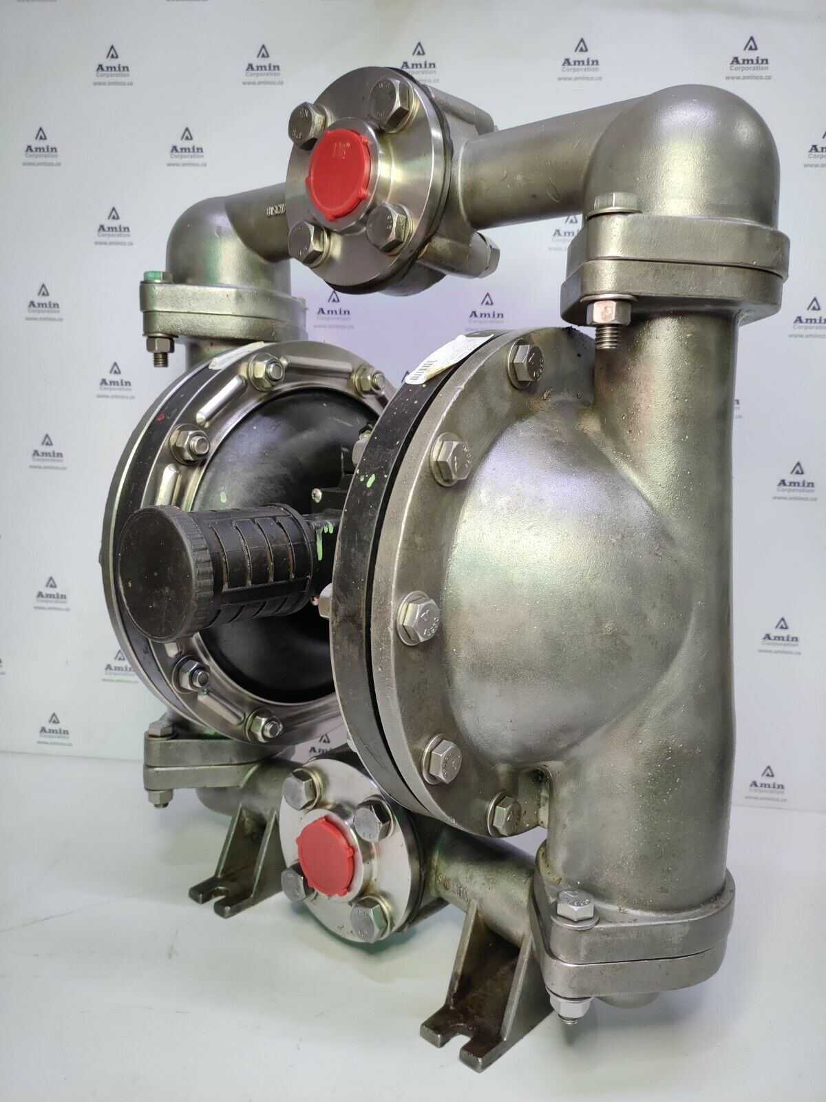 All-Flo SB-15 Air Driven Double Diaphragm 316 SS/Geolast pump, size: 1 1/2'' In.