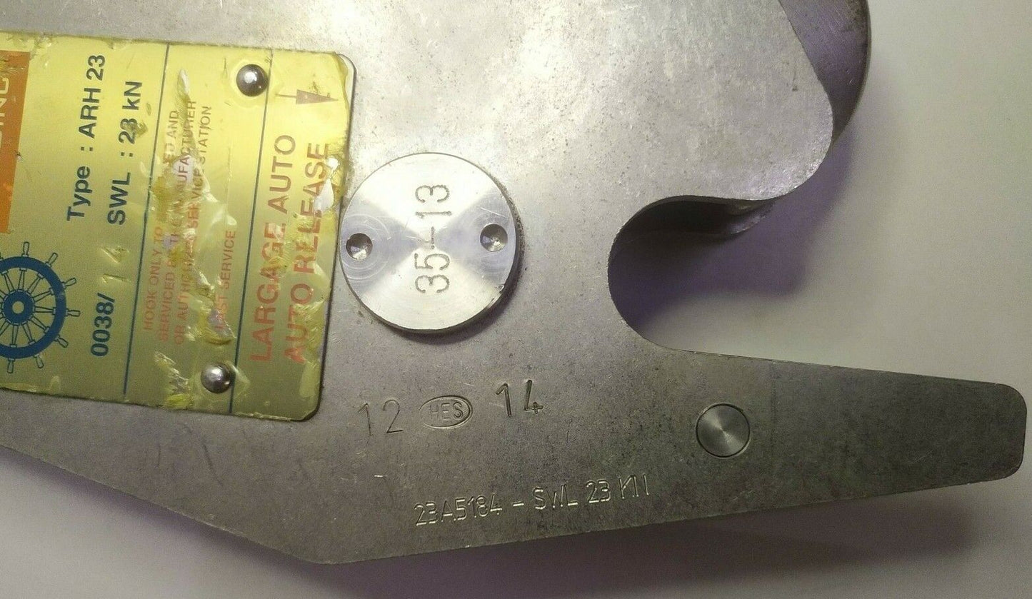 Harding ARH 23 Automatic Release Hook SWL 23 kN