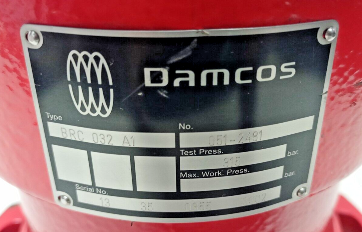 Damcos BRC 032-A1 Hydraulic Double Acting Balanced Rotary Actuator 051-2481 NEW
