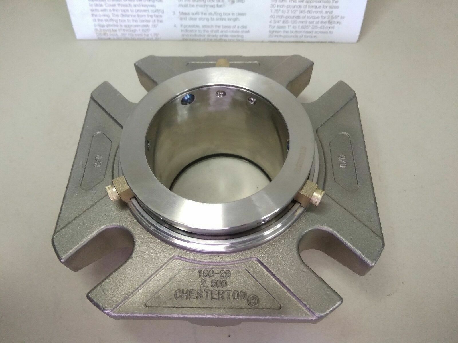 CHESTERTON 180WB HIGH RELIABILITY CARTRIDGE SINGLE SEAL SIZE-20 - NEW