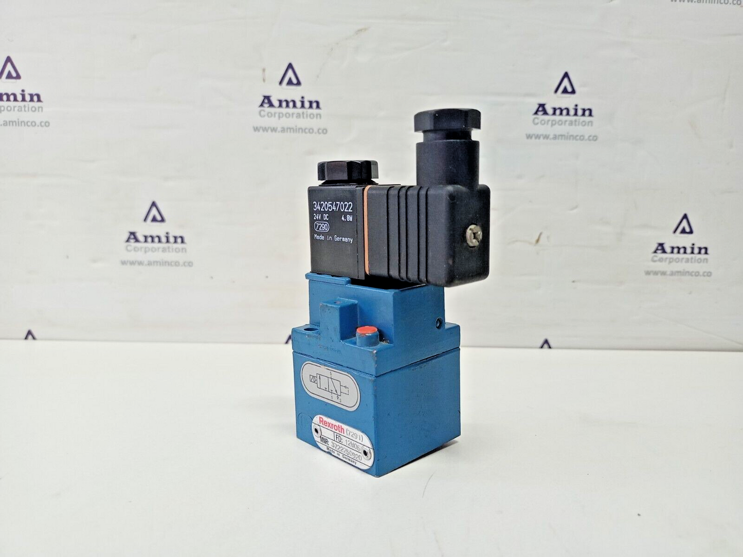Rexroth 3722250920 Pneumatic valve FD: 12W05 - NEW