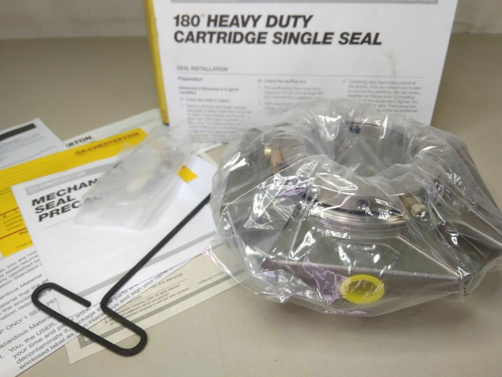 CHESTERTON 180WB HIGH RELIABILITY CARTRIDGE SINGLE SEAL SIZE-20 - NEW