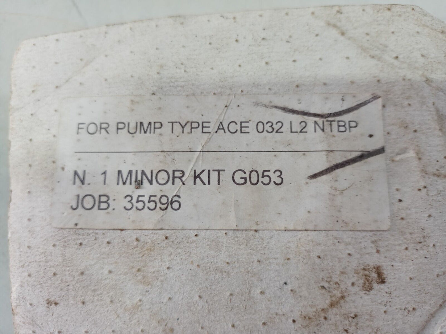 IMO Pump ACE 032N2/L2/K2 NTBP G053 Minor kit/Repair kit - NEW