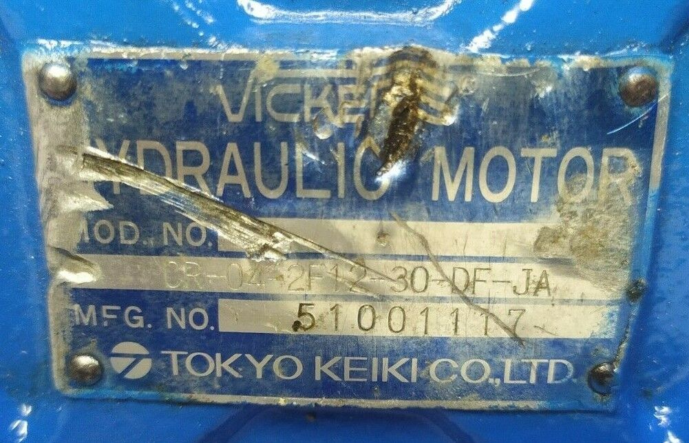 Tokyo keiki CR-04-2F12-30-DF-JA High torque low speed internal gear motor