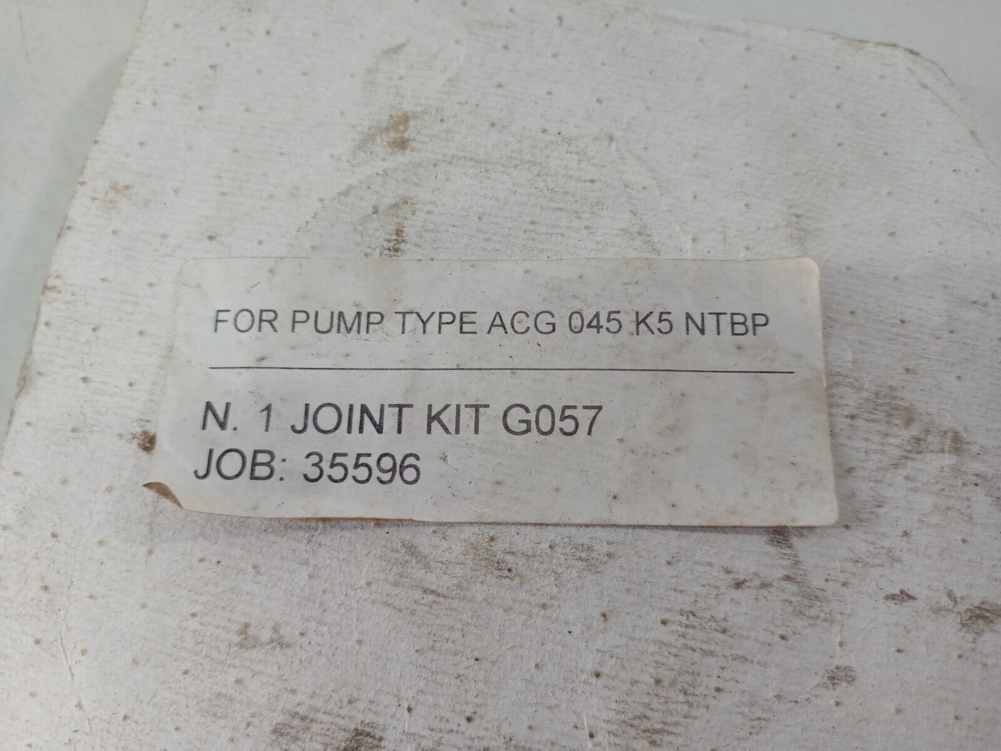 IMO PUMP Joint kit G057 for ACG 045K5 NTBP pump - NEW