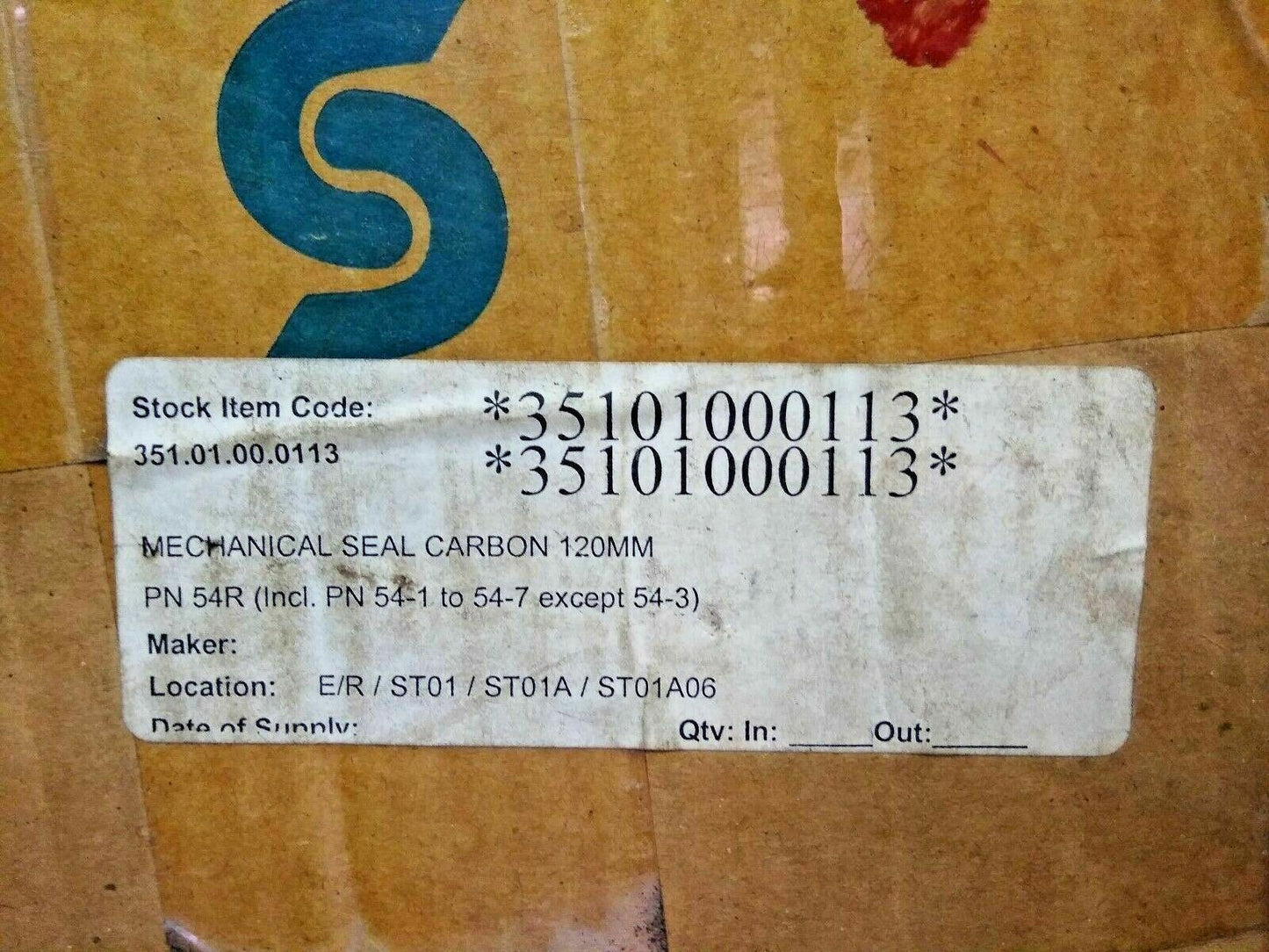 Shinko Mechanical Seal LH-0090141H Size:120mm - NEW FREE SHIPPING