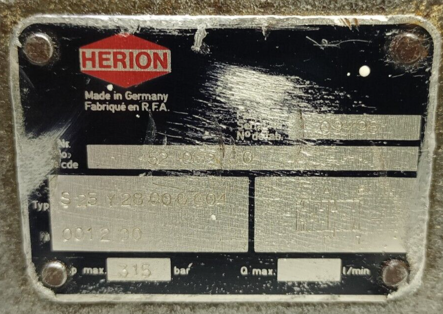 Herion S25 Y28 00 G 004 Directional control valve with PUS6G002 1 00