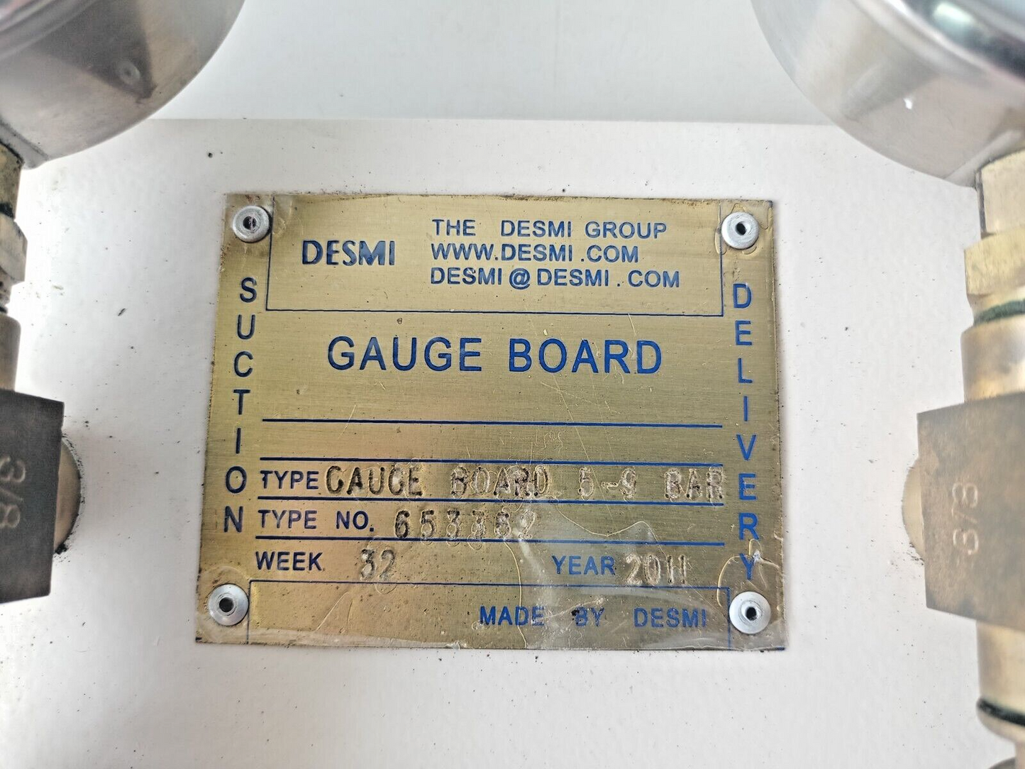 Desmi Gauge board Type No.: 653362 5-9 bar - New Unused