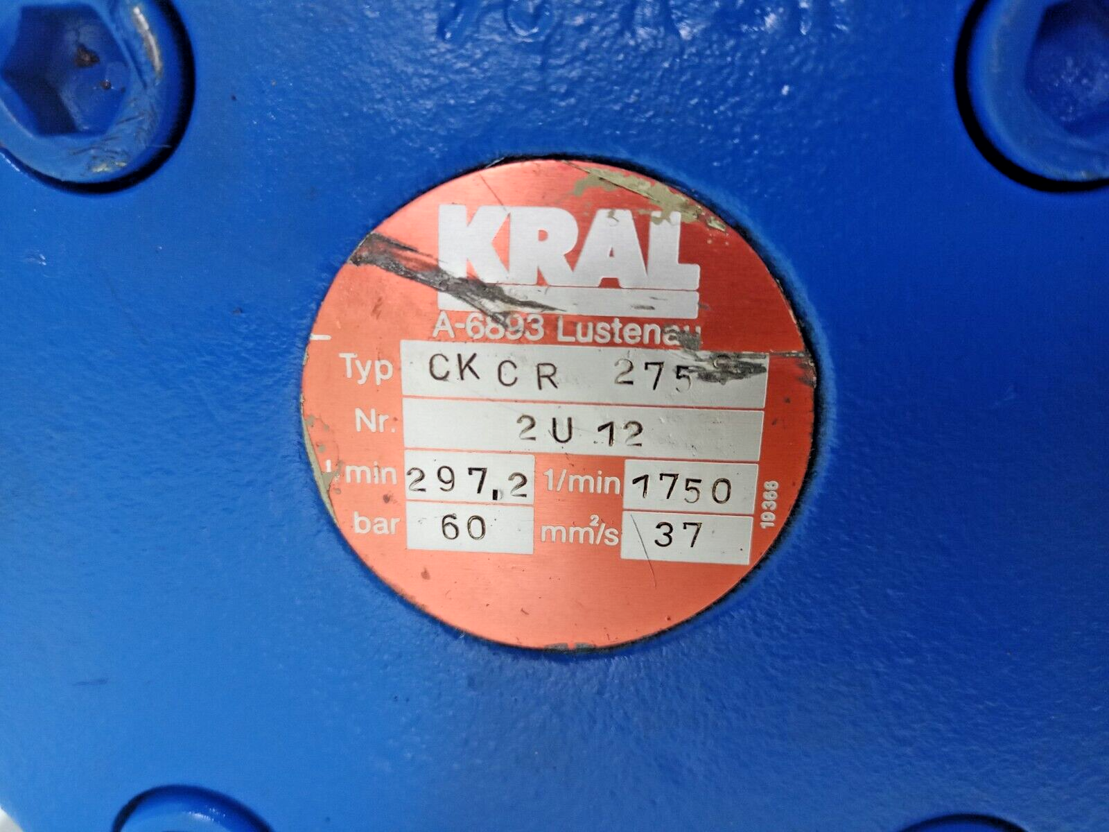 KRAL CK CR 275 Triple screw pump