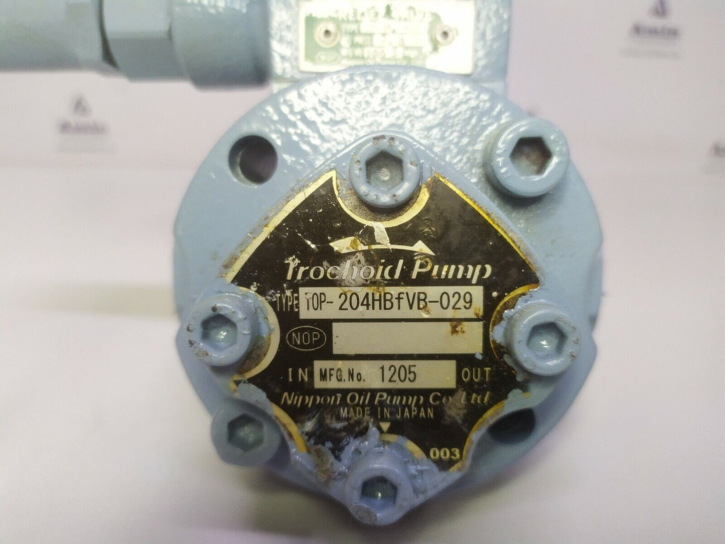 Nippon Oil Pump TOP-204HBFVB-029 Trochoid Pump - TESTED PUMP