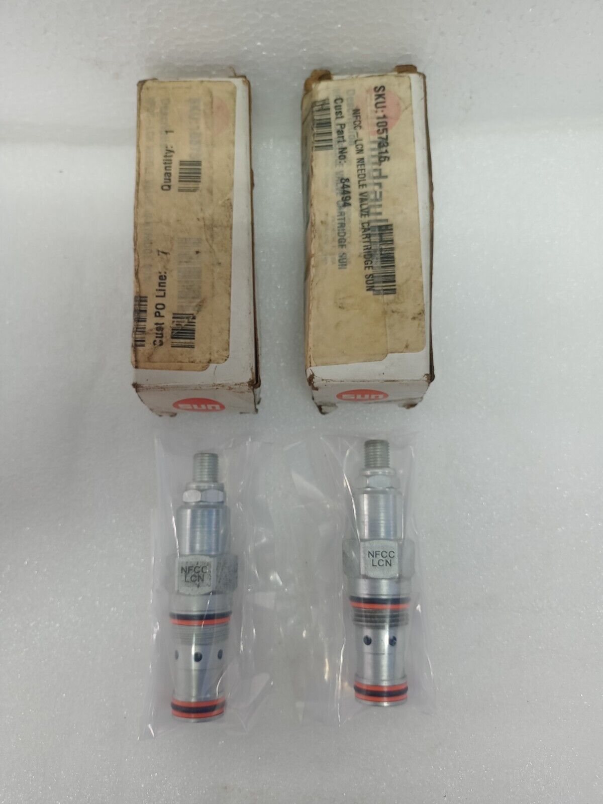 Sun Hydraulics NFCC-LCN Fully adjustable needle valve NFCCLCN - NEW LOT OF 2PCS