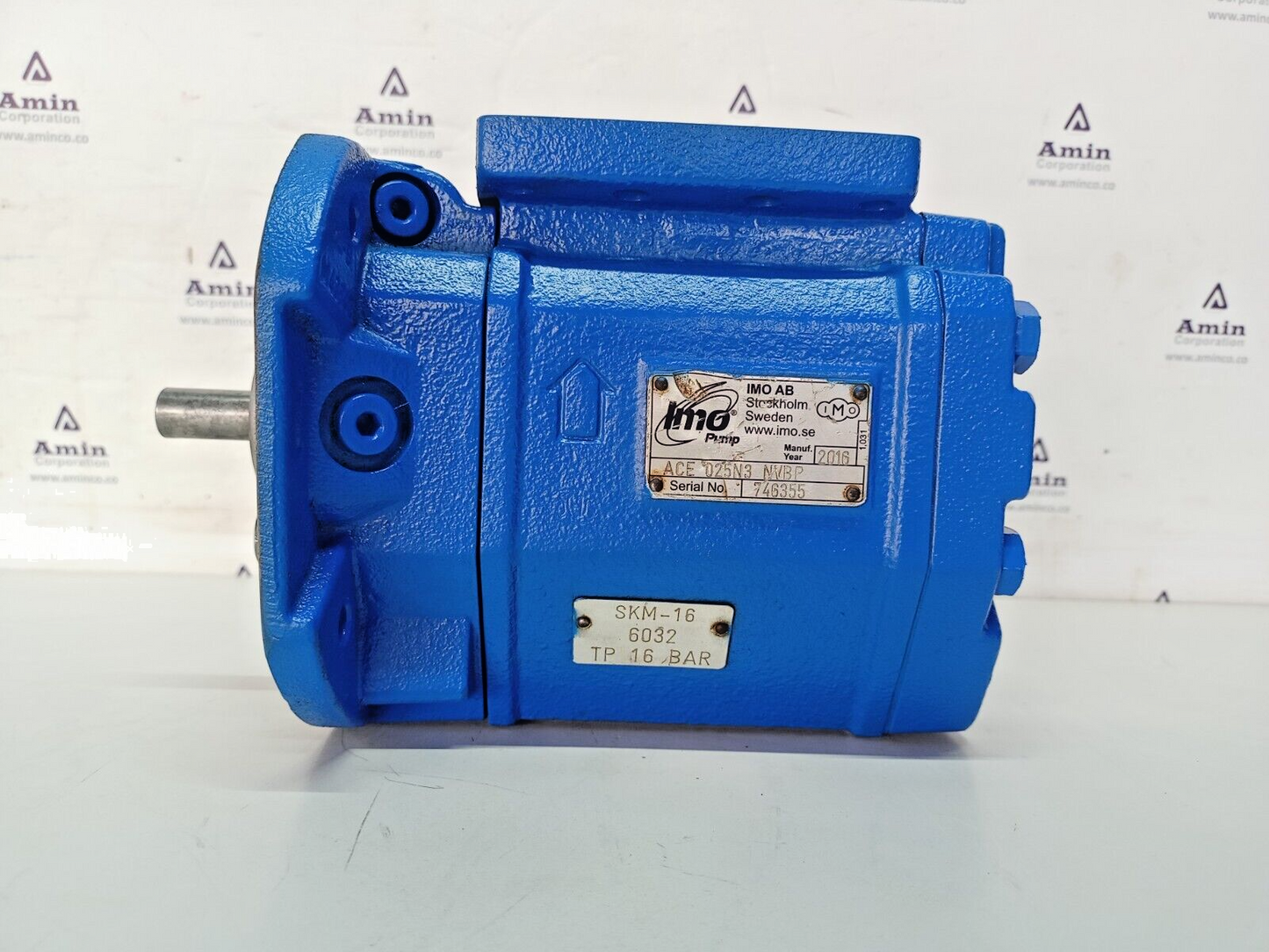 IMO Pump ACE 025N3 NVBP Triple screw Oil Pump - Refurbished and Tested