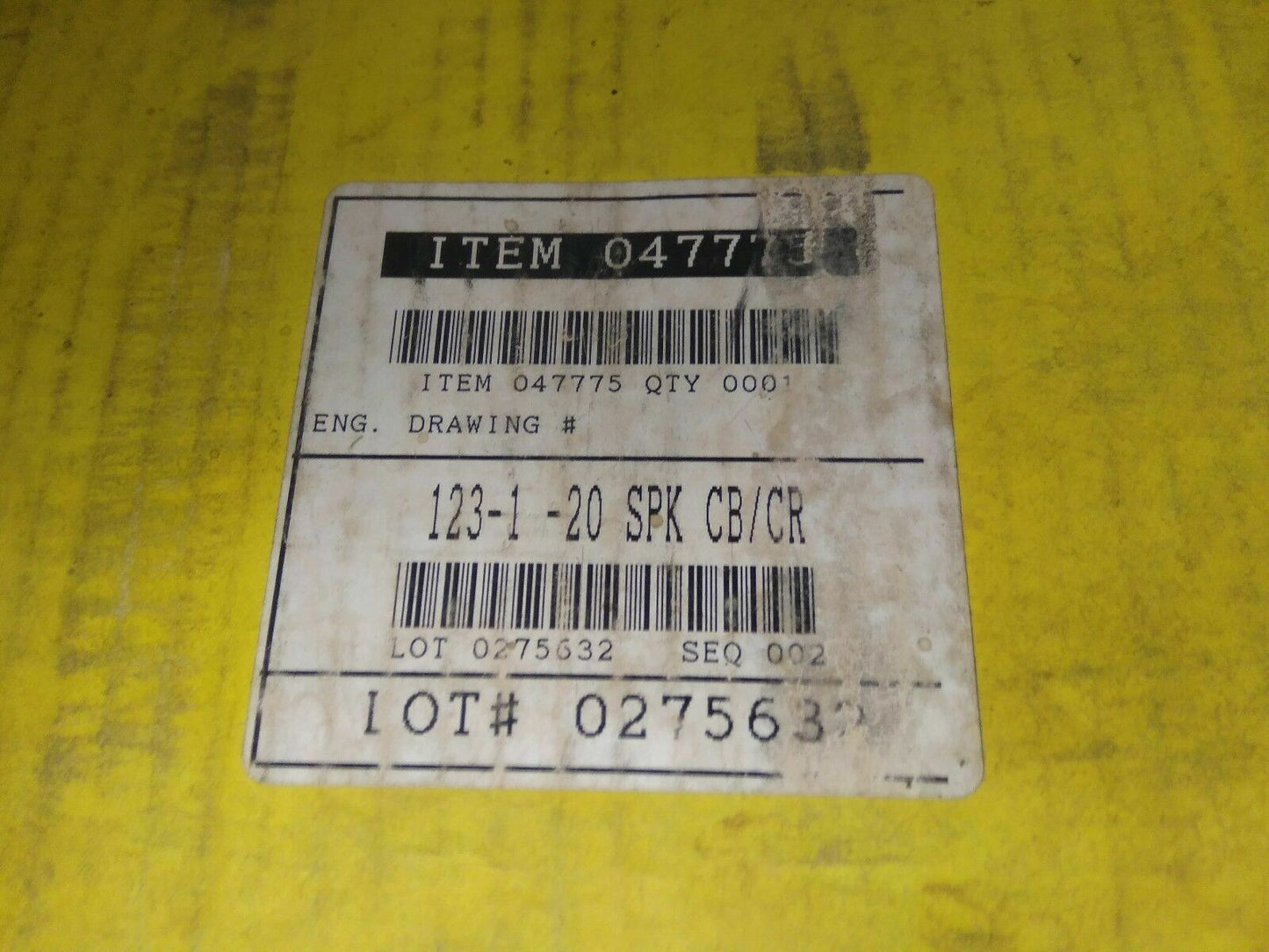 Chesterton 123-1-20 SPK CB/CR Spare Seal Kit - NEW