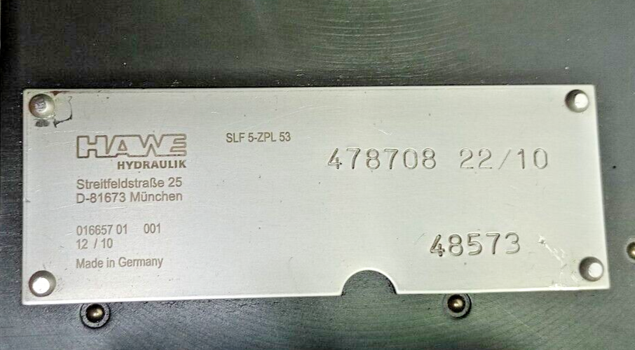 Hawe Hydraulik SLF 5-ZPL 53 Proportional Directional Spool valve NEW