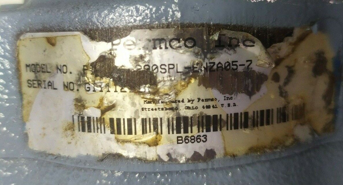 Permco pump p1 hydraulic pump/motor