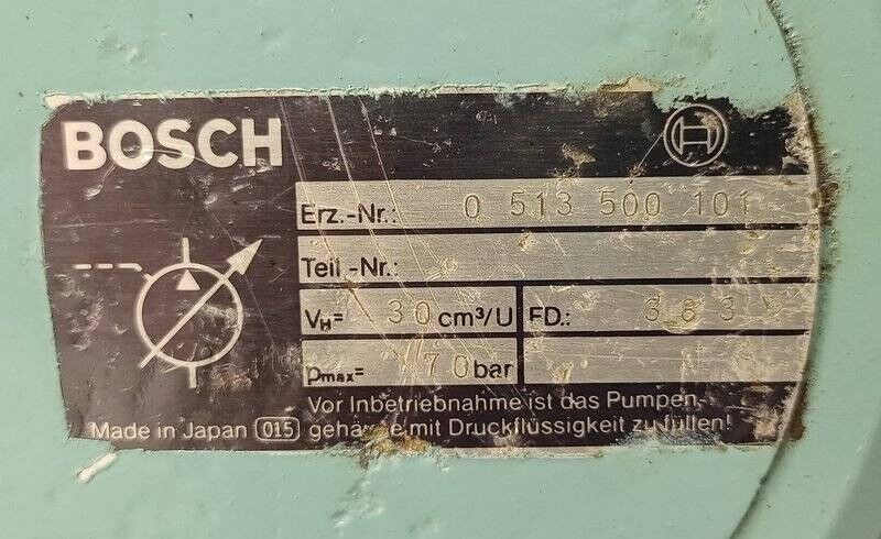 Bosch 0513 500 101 Hydraulic Vane pump 0513R15A7FPV30EM7FY7 - PRESSURE TESTED