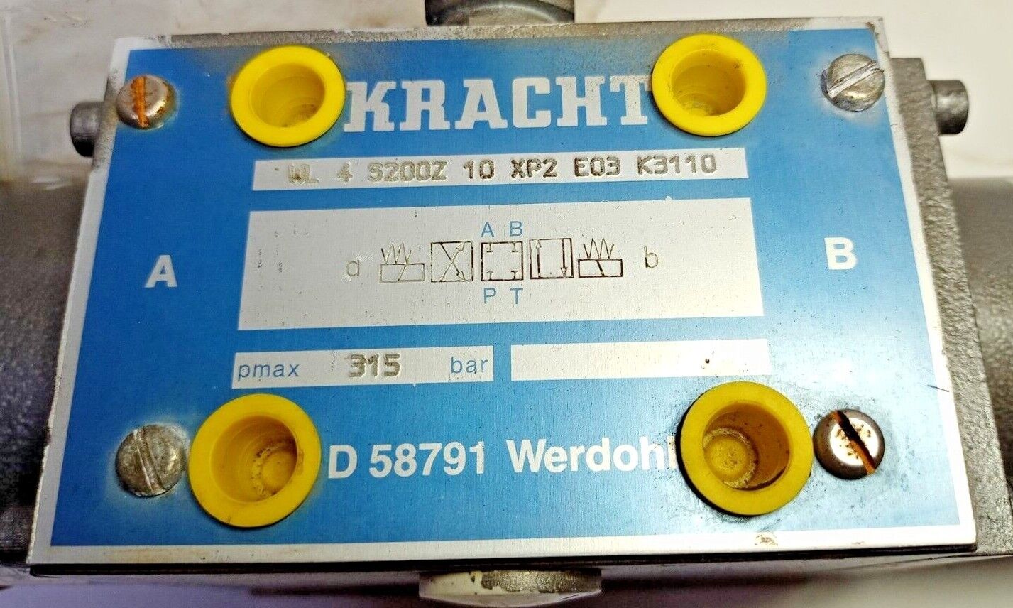 Kracht WL 4 S200Z 10 XP2 E03 K3110 Directional control valve Pmax. 315 bar - NEW