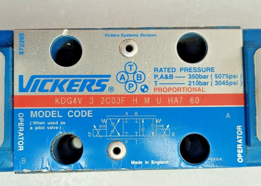 Vickers KDG4V-3-2C03F-H-M-U-HA7-60 Proportional valve