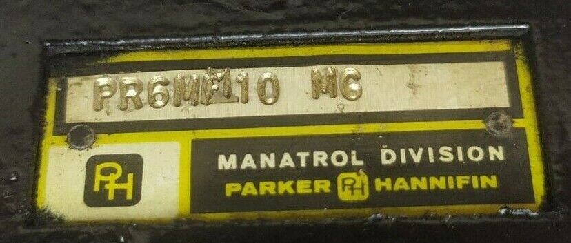 Parker PR6MM 10 MG Hydraulic Pressure control valve