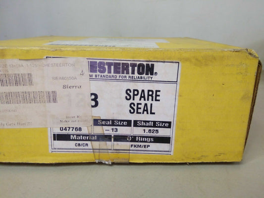 Chesterton 123-1-13 SPK CB/CR Spare Seal Kit - NEW