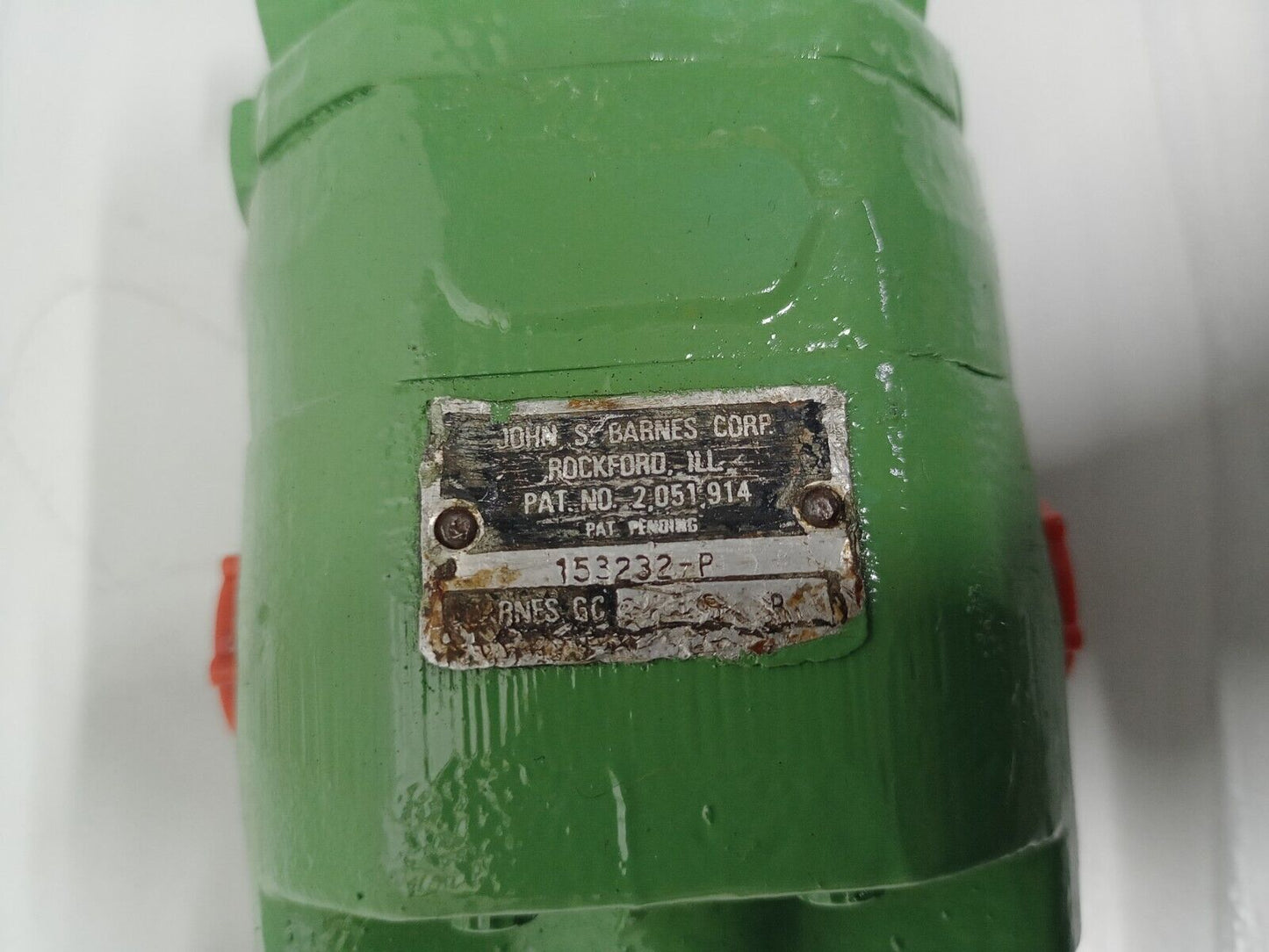 John S. Barnes Corp. Part No. 153232-P Hydraulic pump/Motor