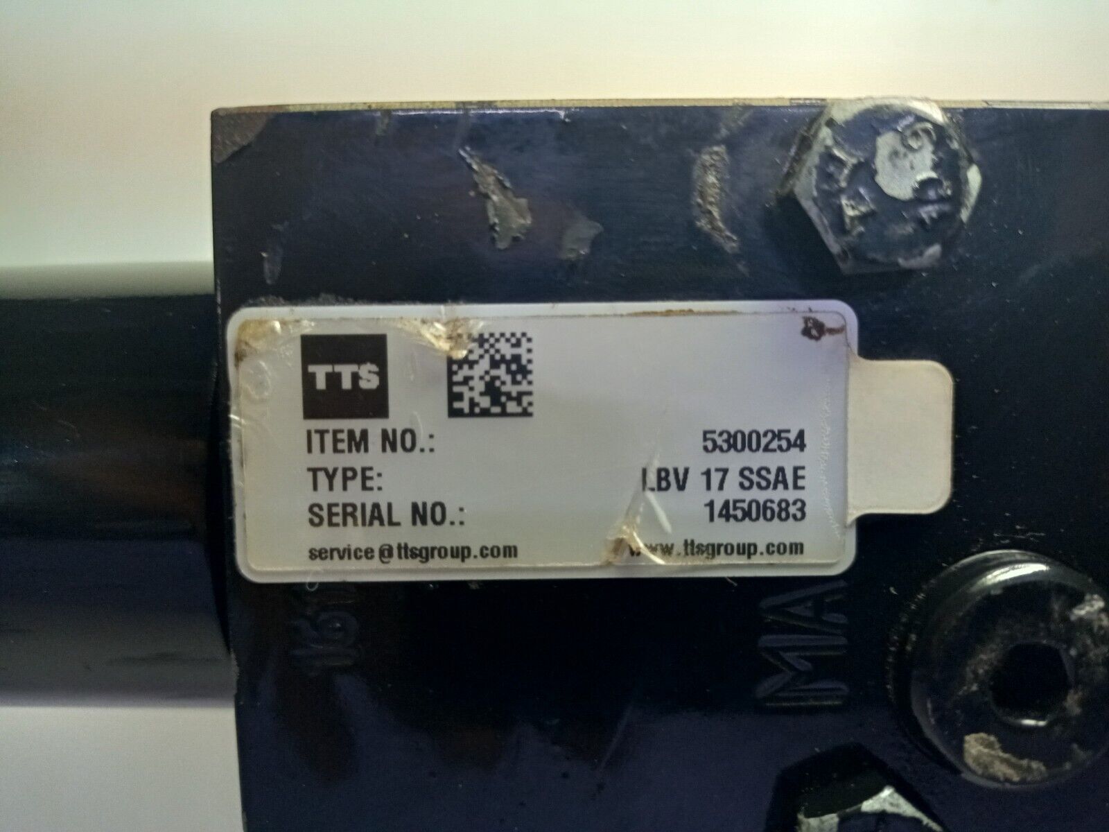TTS LBV 17 SSAE Valve Item No.: 5300254 - NEW
