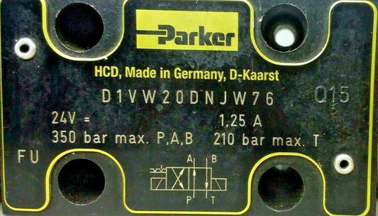 Parker D1VW20DNJW76 Directional control valve 350 bar max. - NEW