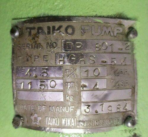 TAIKO KIKAI HGHS-5M Gear pump