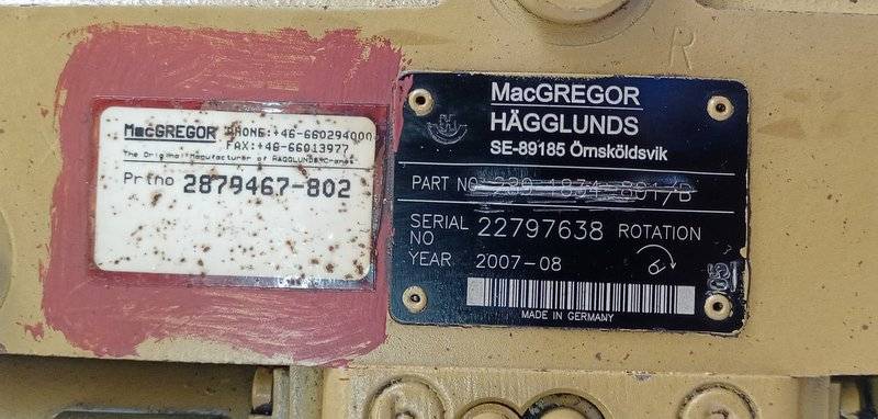 Macgregor Hagglunds 287 9467-802 Hydraulic pump