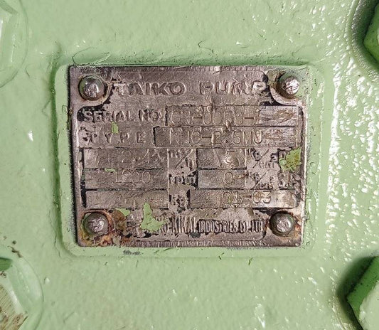 TAIKO KIKAI NHG-2.5MJ GEAR PUMP
