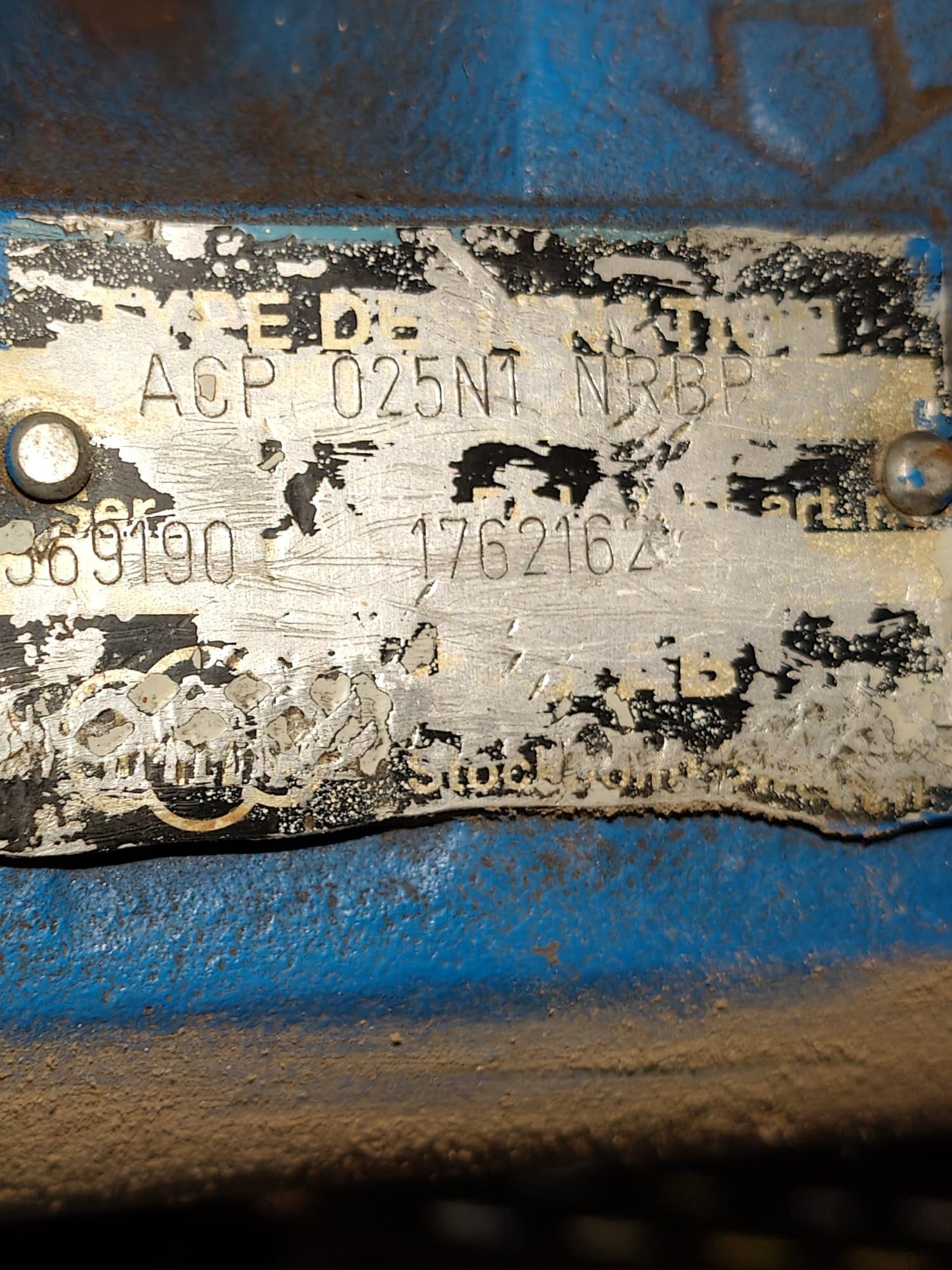 IMO ACP 025N1 NRBP Triple screw pump - Pressure Tested