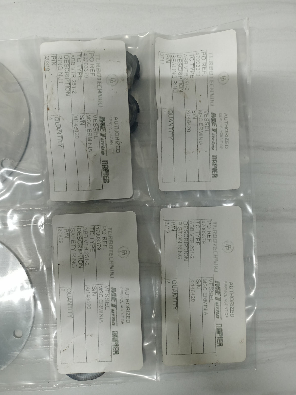 ABB Turbocharger VTR 251 Kit with bearing pair Set - NEW