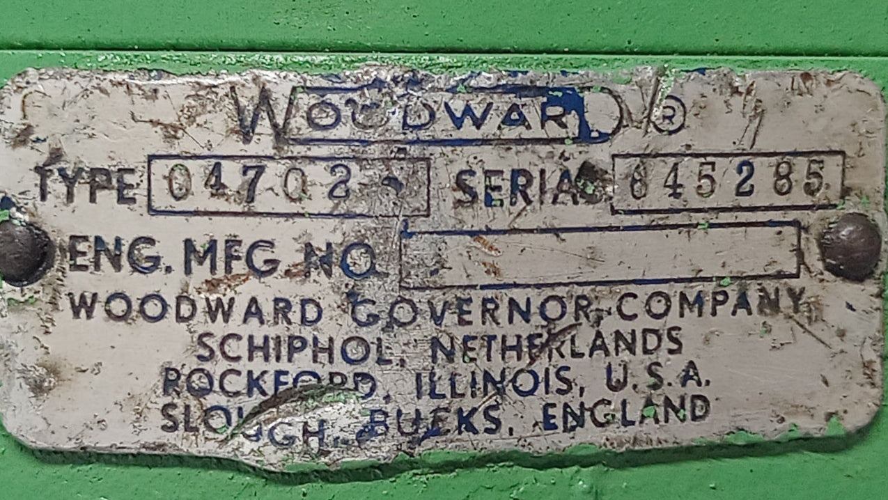 Woodward Governor Type: 04702 with motor