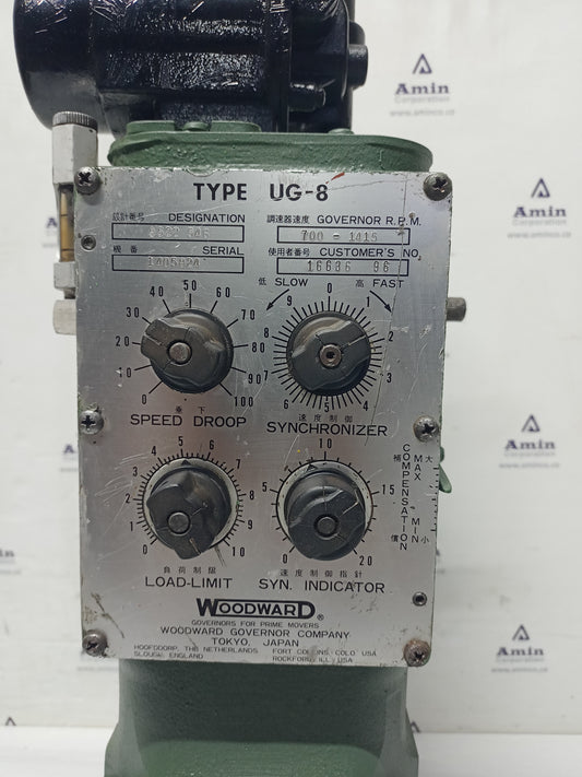 Woodward UG-8 Governor part No.: 8522-546 RPM: 700-1415 - TESTED