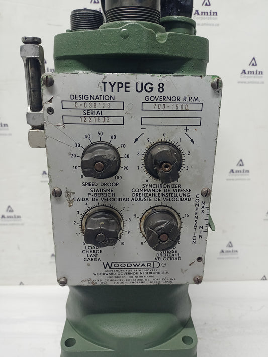 Woodward UG-8 Governor part No. : C-039128 RPM: 700-1500 - TESTED