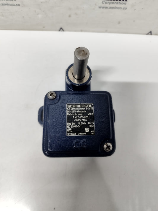 SCHMERSAL T.422-10Y-M20-1090/2186, AC-15, Ui 500V, Uimp 6kV Limit Switch - NEW