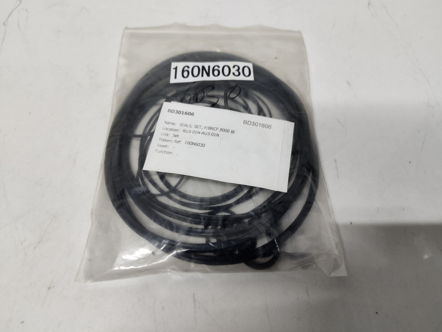 Damcos Seal kit for BRCF 8000 B1 P/N: 160N6030 Seal kit - NEW