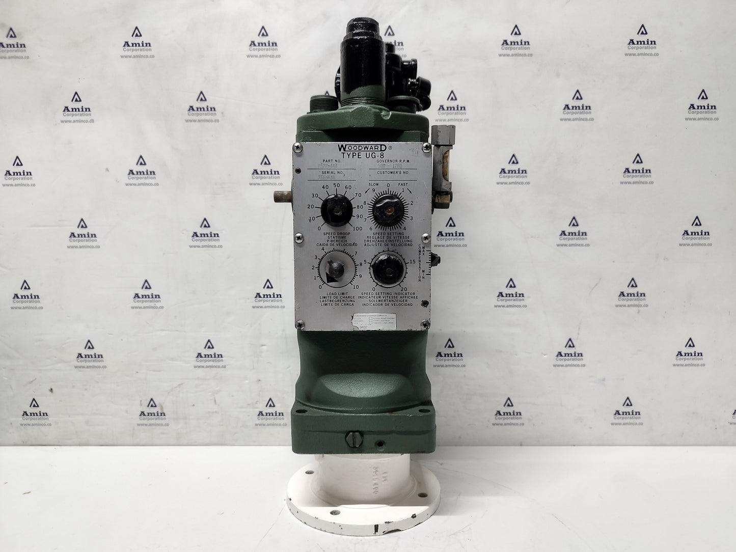 Woodward UG-8 Governor part No. : 8522-447 RPM: 500-1200 - TESTED #2