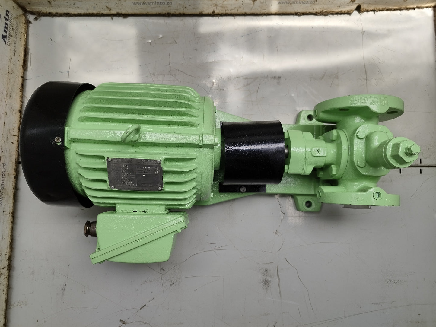 Naniwa pump ALG-32N Gear pump with 3-phase Induction motor Complete - Tested #2