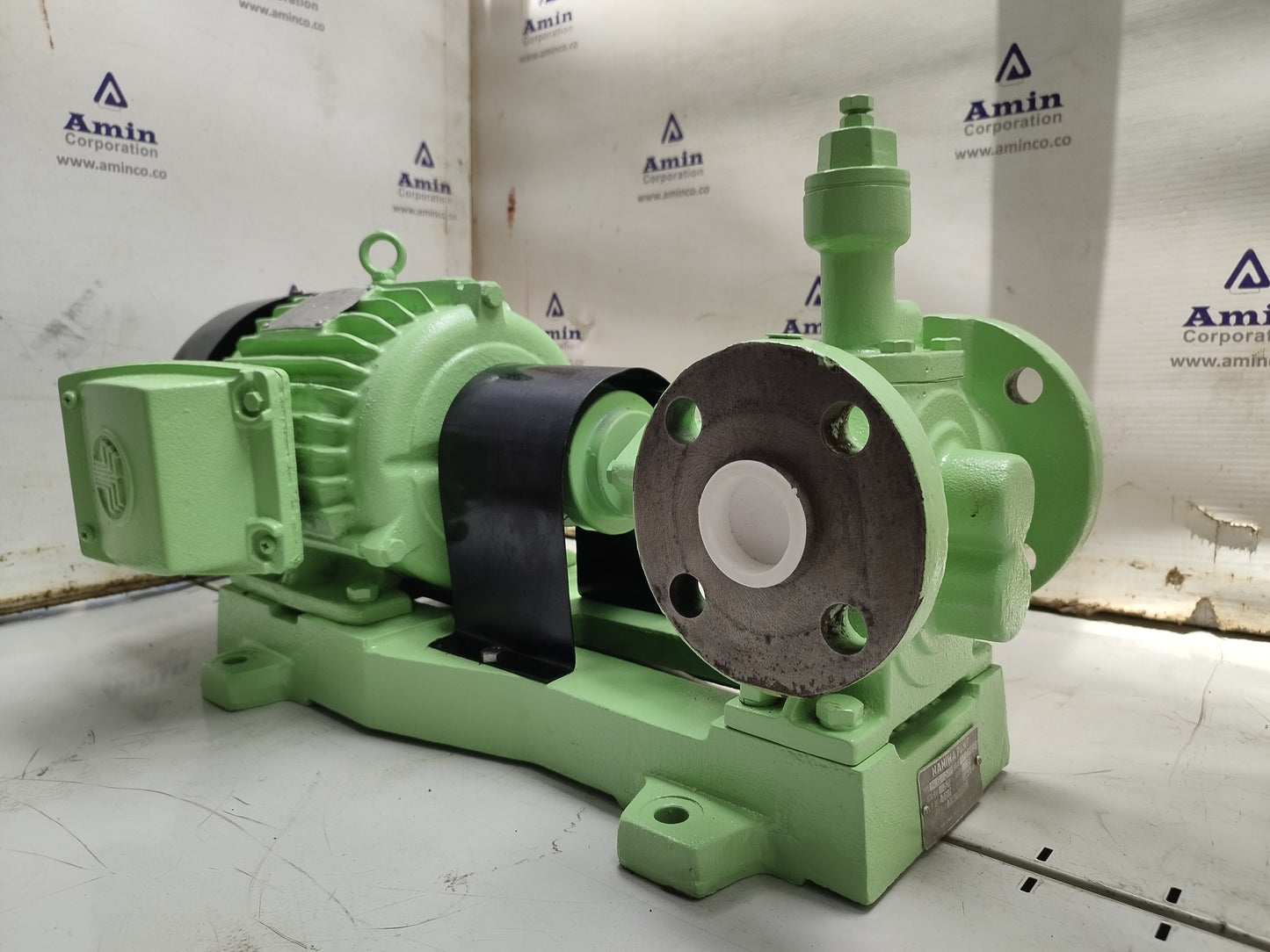 Naniwa pump ALG-32N Gear pump with 3-phase Induction motor Complete - Tested #2
