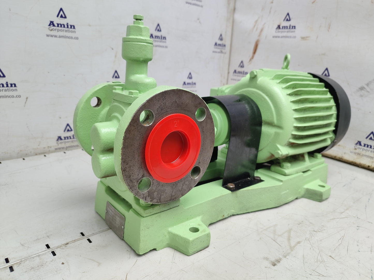 Naniwa pump ALG-32N Gear pump with 3-phase Induction motor Complete - Tested #2