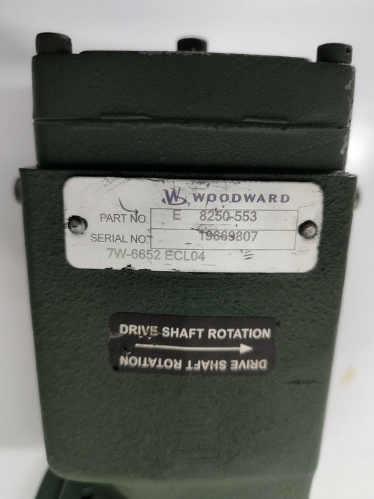 Woodward Governor E 8250-553 Cat P/N: 7W-6652 ECL04 EG‑3PC Actuator Governor - TESTED #2