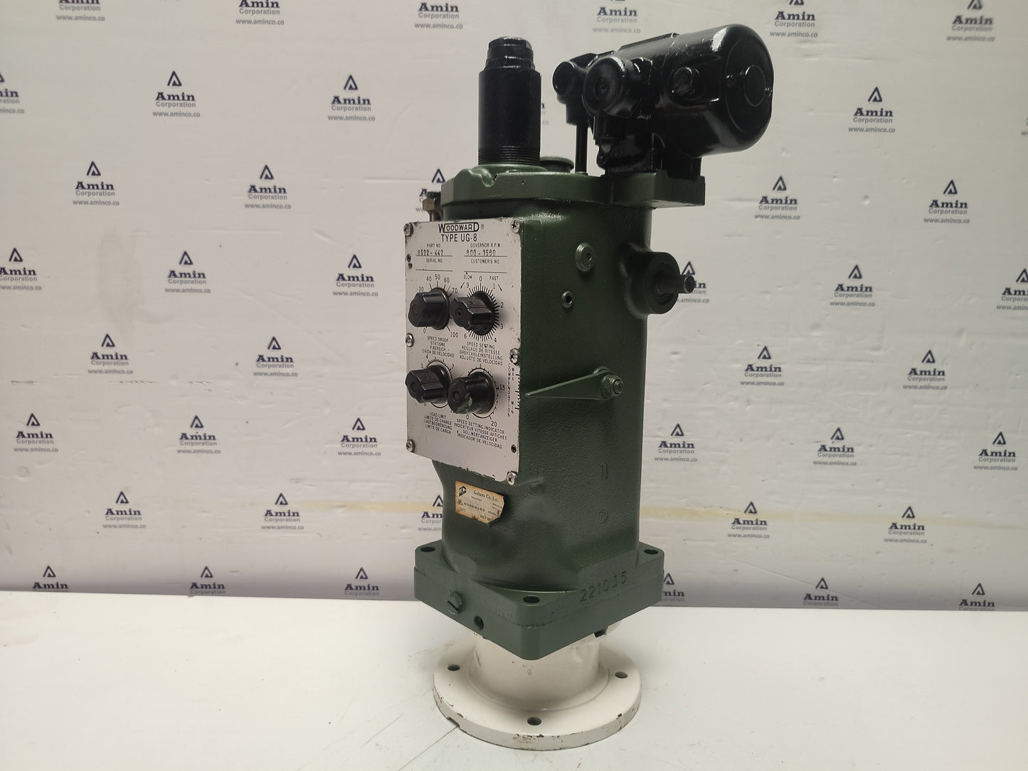 Woodward UG-8 Governor part No. : 8522-442 RPM: 600-1560 - TESTED