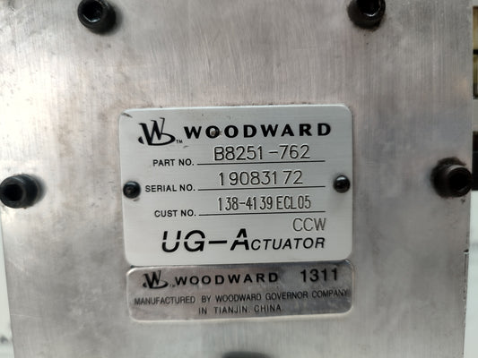 Woodward UG-Actuator Governor part No. : B8251-762 - TESTED