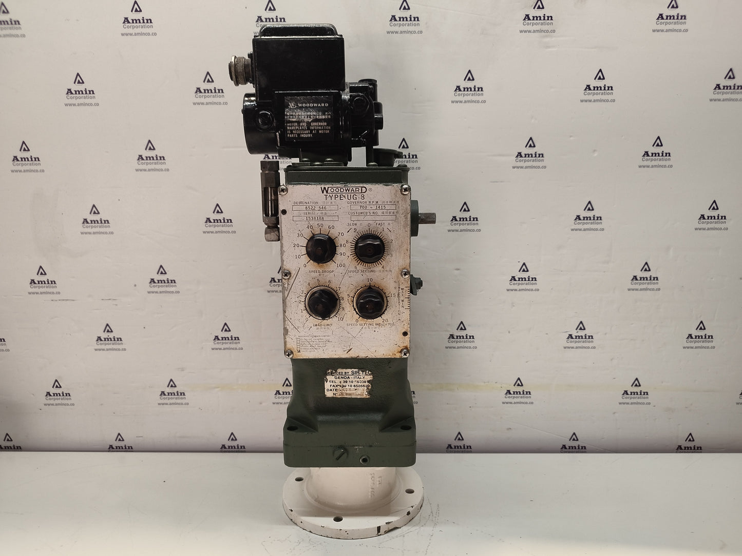 Woodward UG-8 Governor part No.: 8522-546 RPM: 700-1415 - TESTED #2