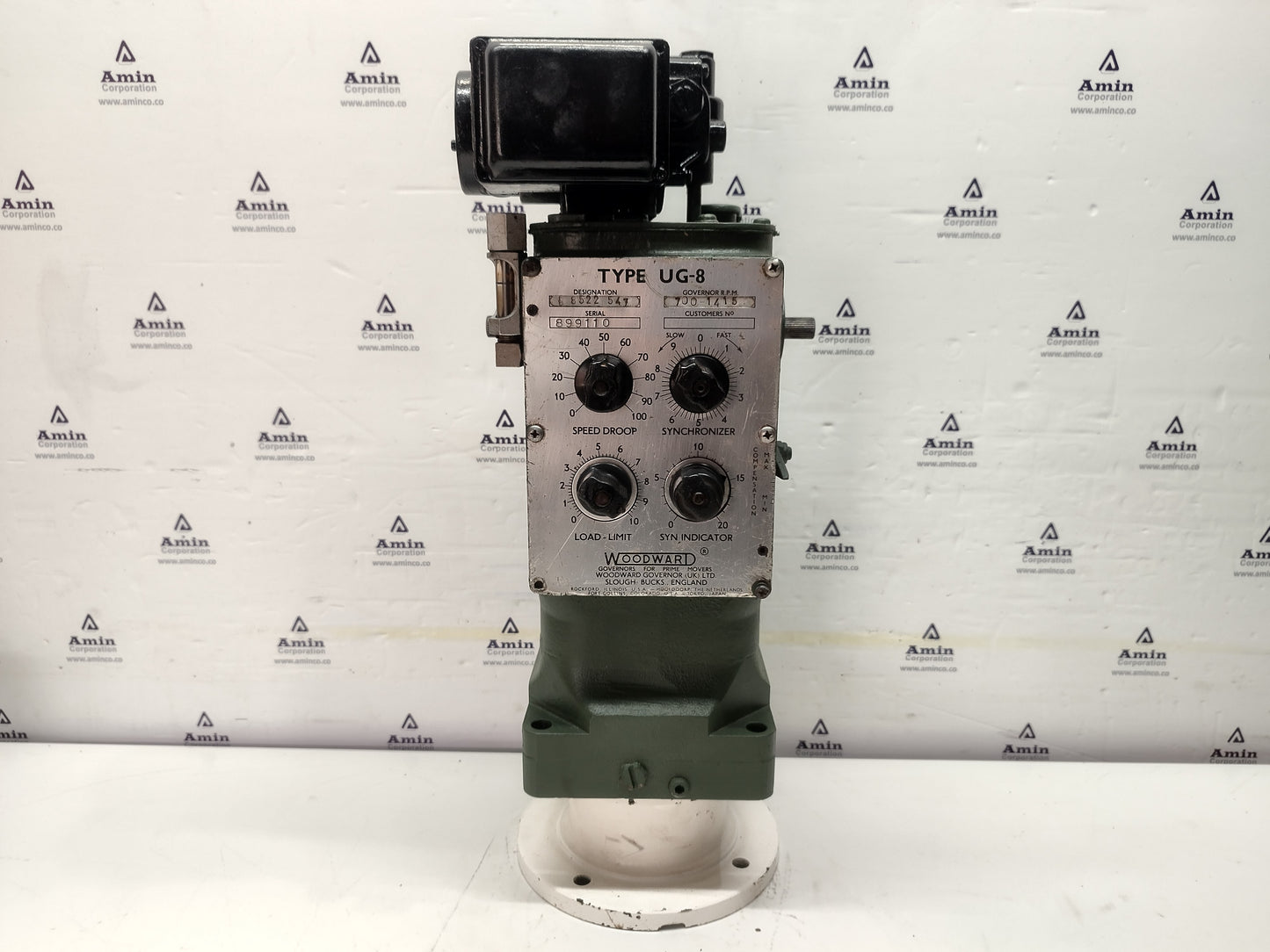 Woodward UG-8 Governor part No. : 8522-547 RPM: 700-1415 - TESTED #2