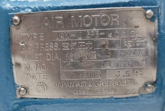 JAM-3.5PE-900S Japan Air motor - Tested