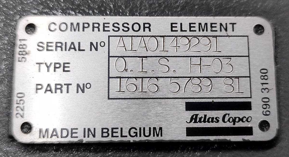 Atlas Copco OIS H-03 Air End Part No.: 1616578981 Screw Air Compressor